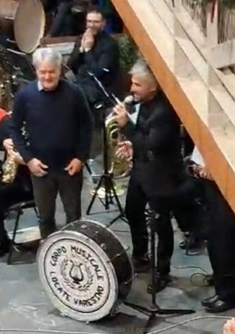 L'autore del brano Enrico Tiso presente in sala  