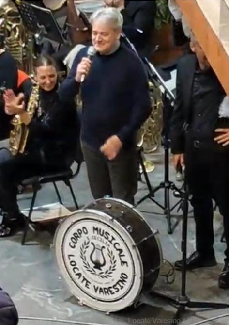 L'autore del brano Enrico Tiso presente in sala