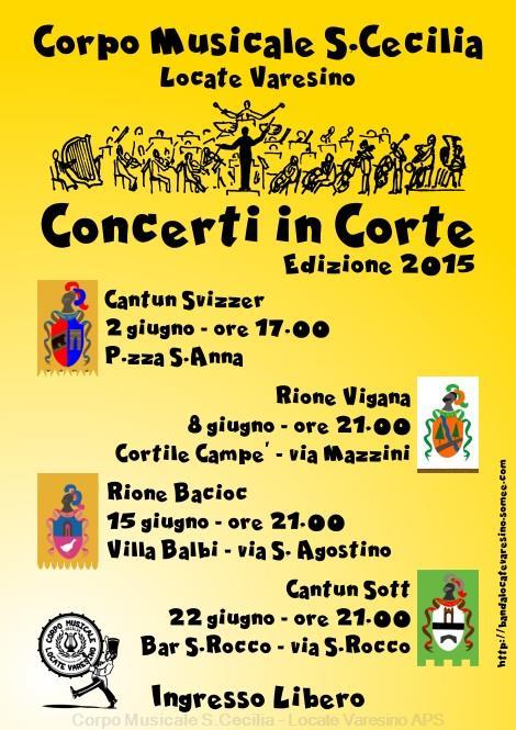 Locandina dei concerti