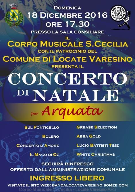 Locandina del concerto