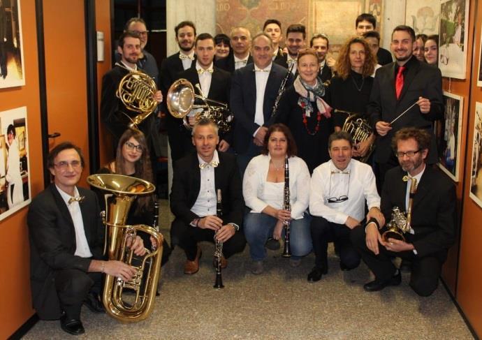 La banda qualche istante prima del concerto