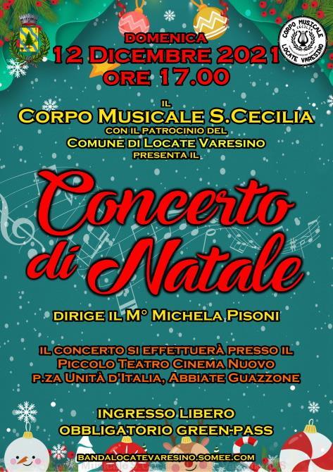 Locandina del concerto di Natale