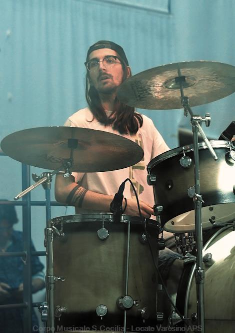 Alessandro alla batteria