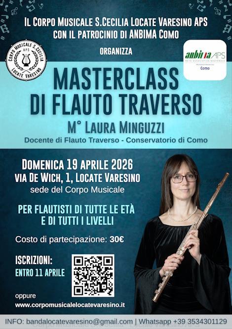 Per iscrizione e ulteriori informazioni visita la pagina <a href="https://www.corpomusicalelocatevaresino.it/SitePage/Show/Event/159">Masterclass di Flauto</a>.